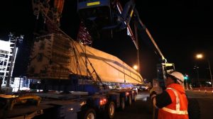 180 tonne concrete beam delivered